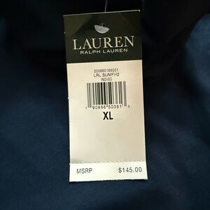 Navy blue Ralph Lauren dress.
